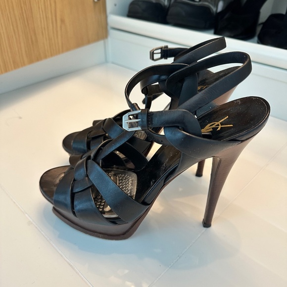 Saint Laurent Tribute Platform Sandals - Picture 2 of 5